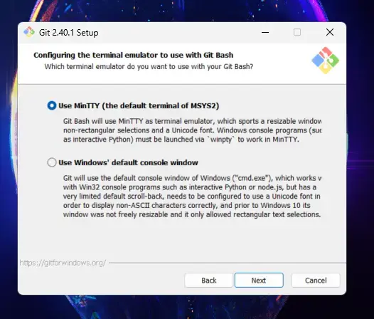 configurare emulatore terminale
